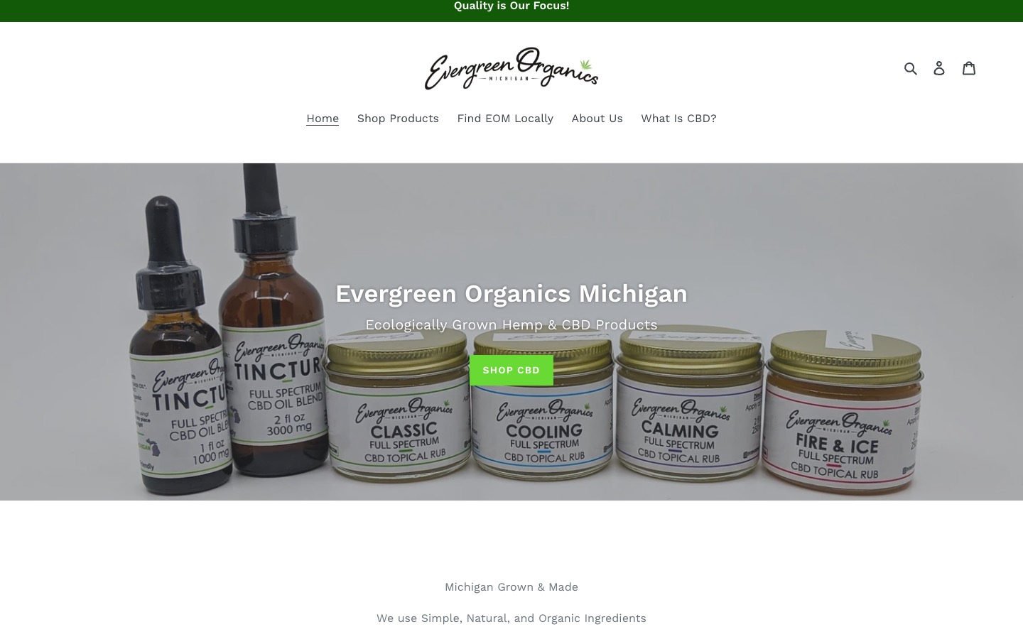 The current homepage